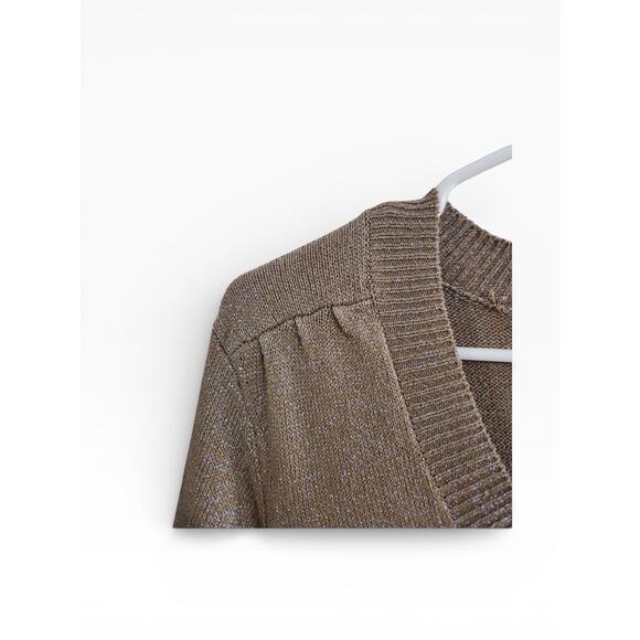 Copied - Joie Womens M iridescent sparkly sweater stretch feminine Light Spring - Picture 10 of 16